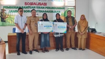 Didukung DBHCHT, Disnaker Lamongan Perluas Perlindungan BPJS Ketenagakerjaan bagi Petani Tembakau