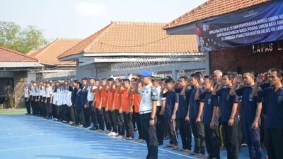 Sebanyak 419 narapidana Lapas Kelas IIB Lamongan menerima Remisi Umum 17 Agustus 2026 dalam rangka HUT ke-81 Kemerdekaan RI, Senin (17/8/2026) (Foto: Redaksi)
